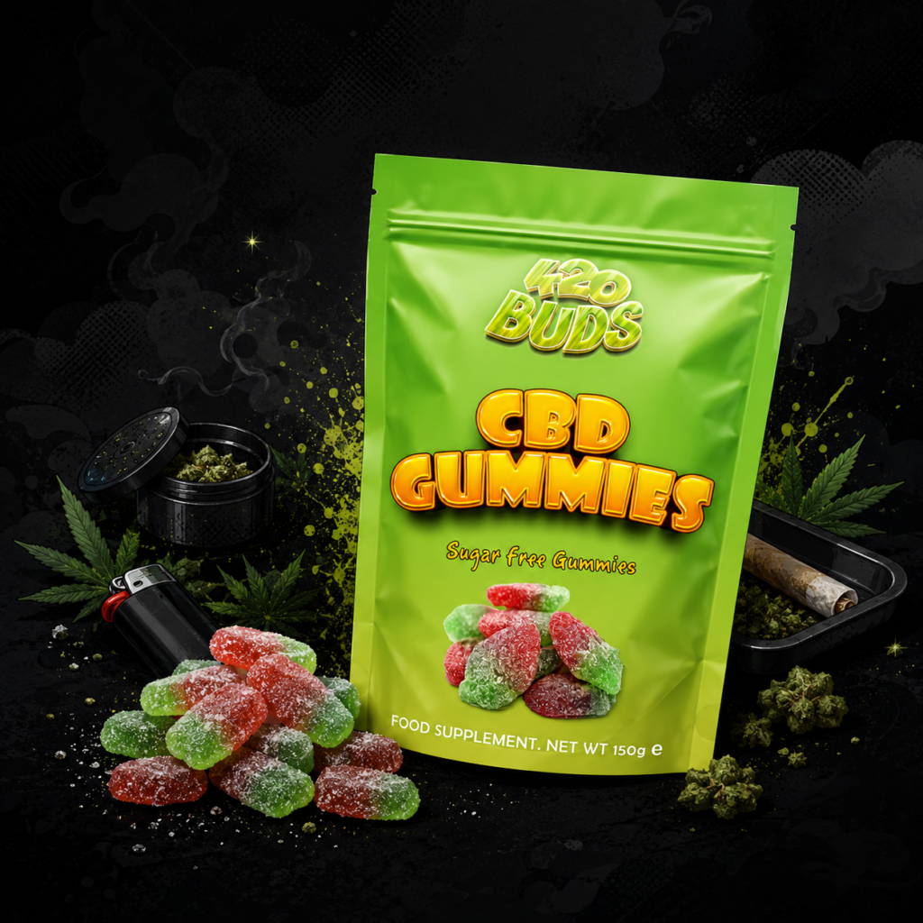 420budshop Strawberry Gummy Instargram Post