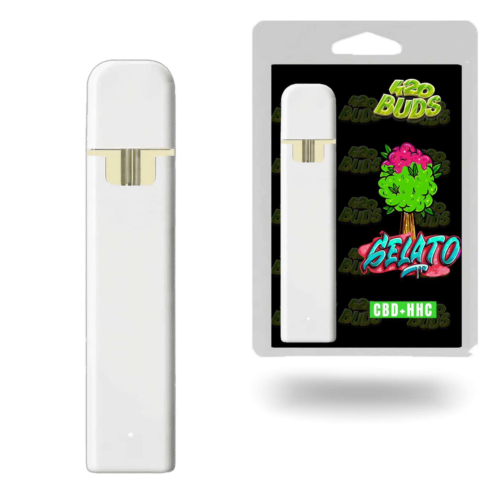 Gelato CBD vape pen with strawberry and ice cream terpene profile