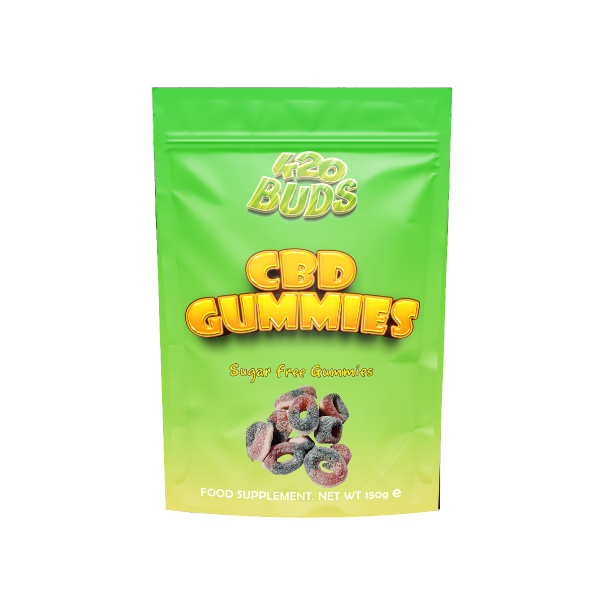 CBD Black Currant Rings 250MG – THC-Free Relaxing Gummies