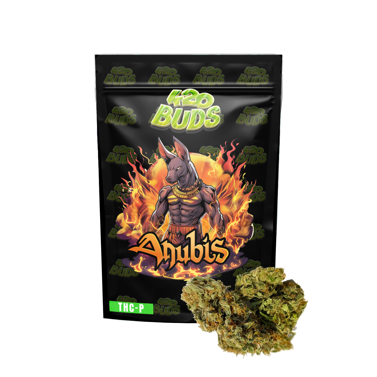 Anubis THC-P Flower 23.89% indoor-grown hemp mini buds