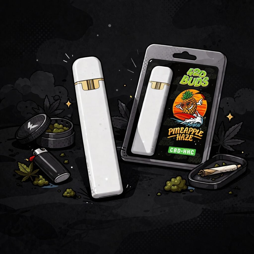 420budshop THC-P Pineapple Haze Vape Instargram Post
